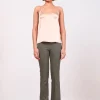 Pants*AVENUE MONTAIGNE Bellini Signature Olive Green