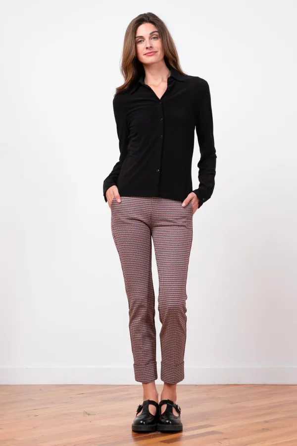 Pants*AVENUE MONTAIGNE Ben Houndstooth Plaid