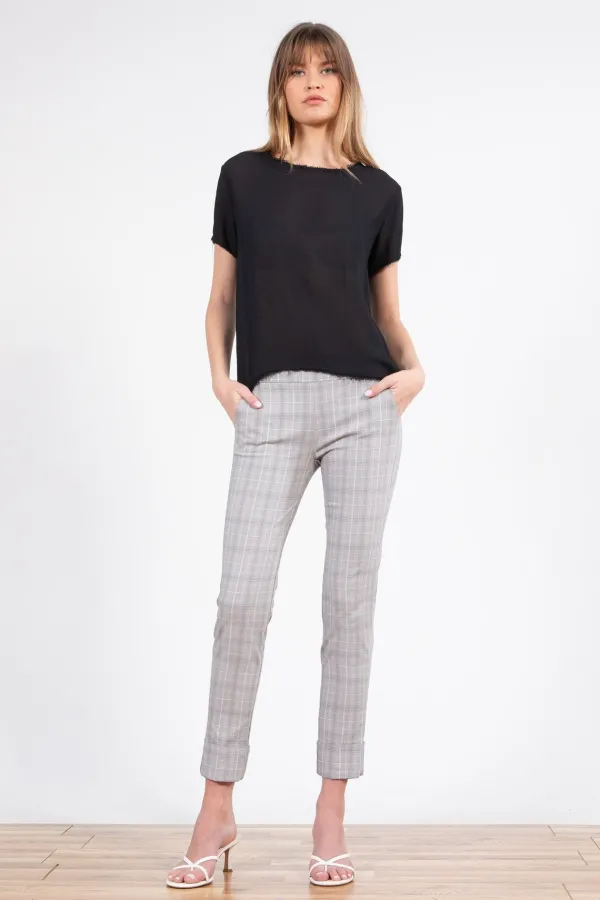 Pants*AVENUE MONTAIGNE Ben Madras Plaid