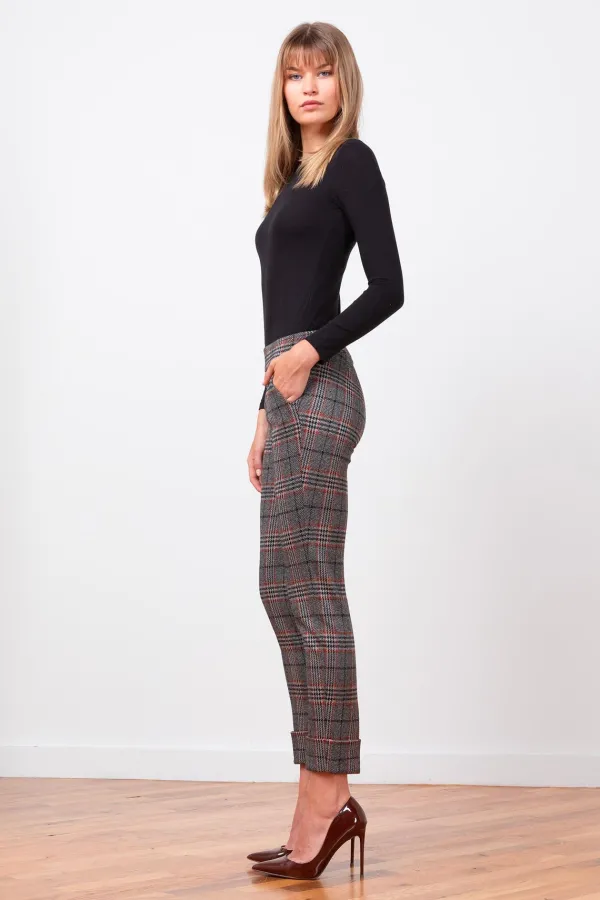 Pants*AVENUE MONTAIGNE Ben Tartan Plaid