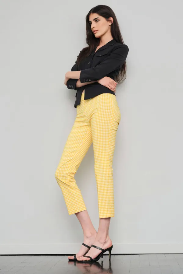 Pants*Avenue Montaigne Brigitte Check Yellow