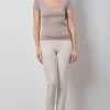 Pants*AVENUE MONTAIGNE Brigitte Seersucker Beige