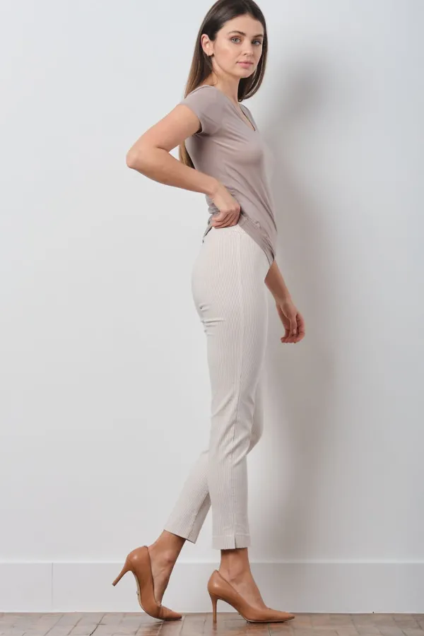 Pants*AVENUE MONTAIGNE Brigitte Seersucker Beige