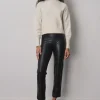 Pants*Avenue Montaigne Edith Pleather Black