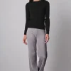Pants*AVENUE MONTAIGNE Flavia Corduroy Silver