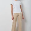 Pants*AVENUE MONTAIGNE Flavia Linen Khaki