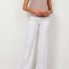 Pants*AVENUE MONTAIGNE Flavia Linen White