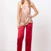 Pants*AVENUE MONTAIGNE Flavia Satin Red