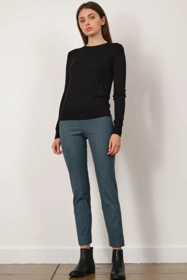 Pants*AVENUE MONTAIGNE Franco Flannel Teal
