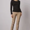 Pants*Avenue Montaigne Franco Signature Camel
