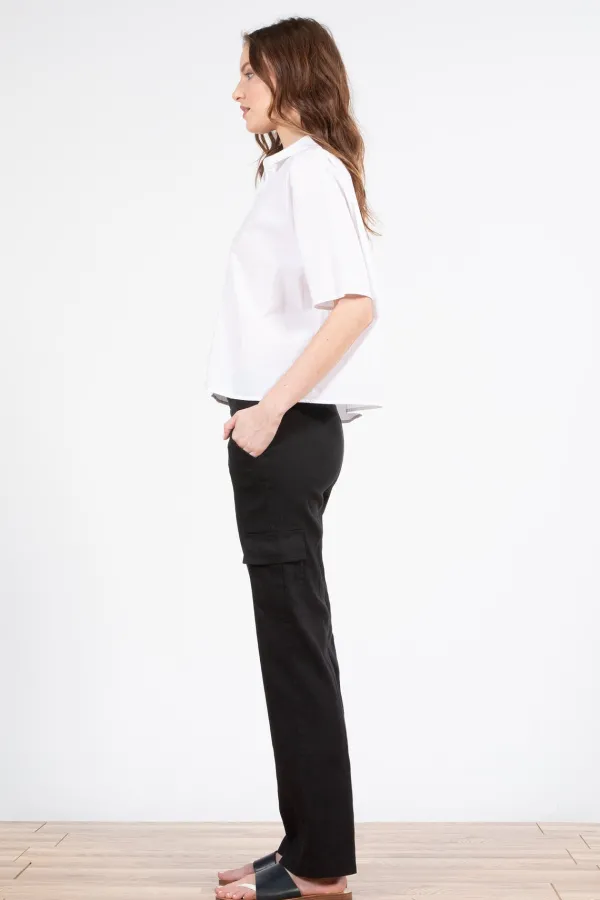 Pants*AVENUE MONTAIGNE Kool Linen Black