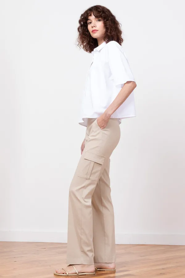 Pants*AVENUE MONTAIGNE Kool Signature Beige