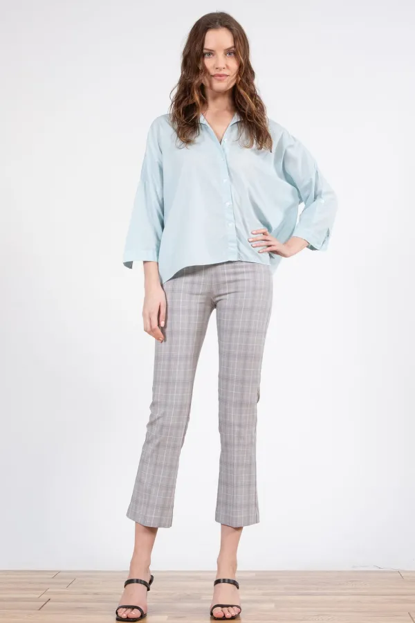Pants*AVENUE MONTAIGNE Leo Madras Blue