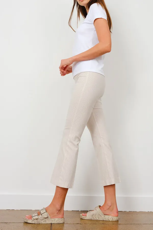 Pants*AVENUE MONTAIGNE Leo Seersucker Stripes Beige