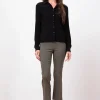 Pants*AVENUE MONTAIGNE Leo Signature Olive Green