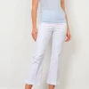 Pants*AVENUE MONTAIGNE Leo White Stretch