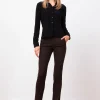 Pants*AVENUE MONTAIGNE Louis Flannel Brown