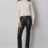 Pants*AVENUE MONTAIGNE Max Pleather Black