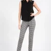Pants*AVENUE MONTAIGNE Pars Check Black