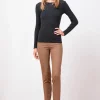 Pants*AVENUE MONTAIGNE Pars Flannel Camel